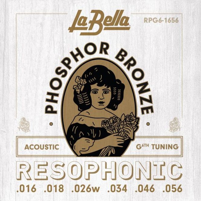 Hovedbilde La Bella RPG6 Acoustic Resophonic -G6 Tuning ...