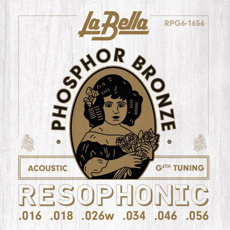 La Bella RPG6 Acoustic Resophonic -G6 Tuning 16-56