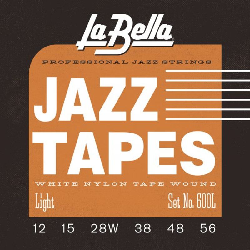 La Bella 600L White Jazz Tapes - Light 12-56