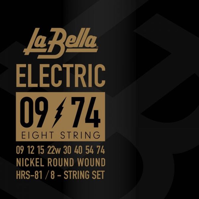 Hovedbilde La Bella HRS-81 8-String Electric Guitar 9-74