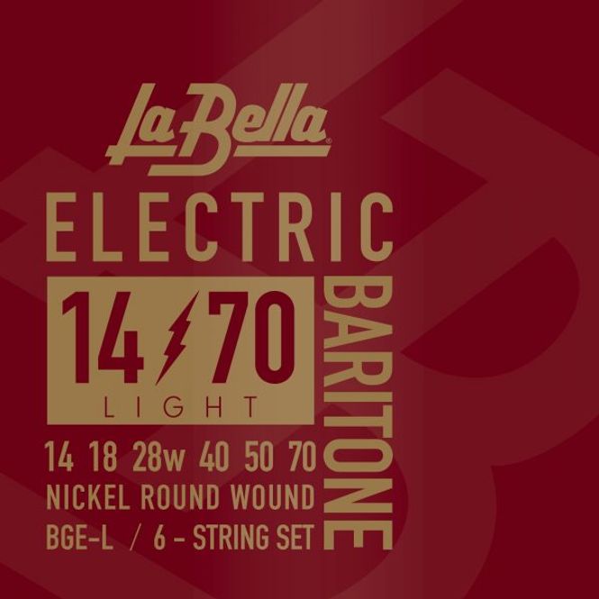 Hovedbilde La Bella BGE-L Electric Baritone Guitar Strings - ...