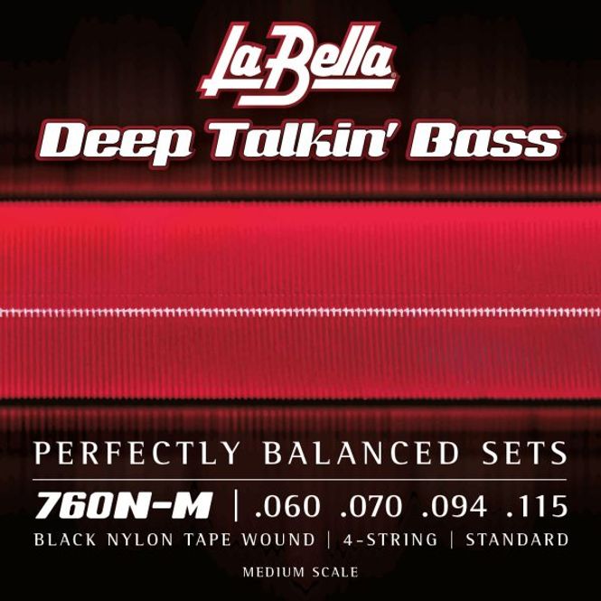 Hovedbilde La Bella 760N-M Black Nylon Tape - Standard ...