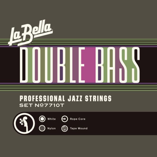 Hovedbilde La Bella 7710T Double Bass, White Nylon Tape ...