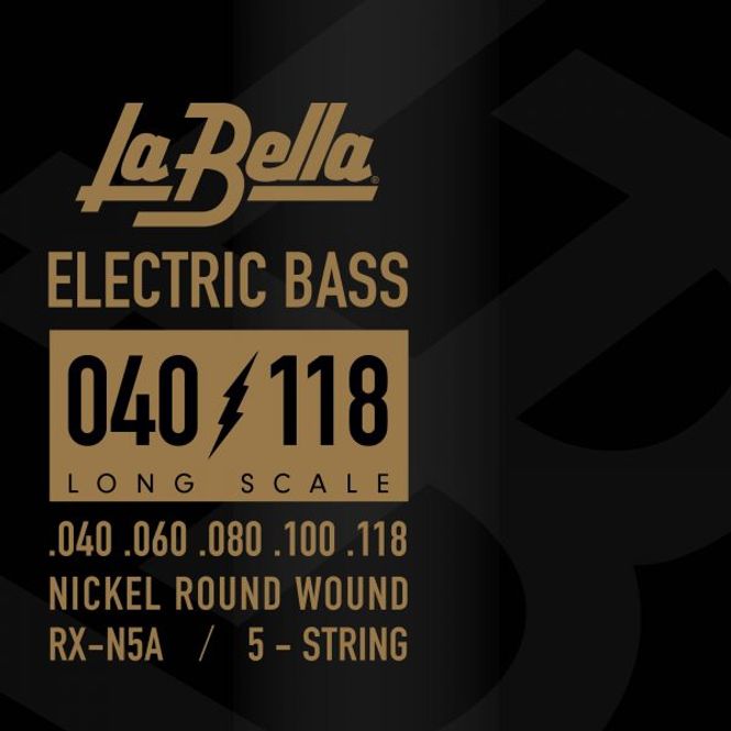 Hovedbilde La Bella RX-N5A Bass Rx Series, Nickel, 5-String ...