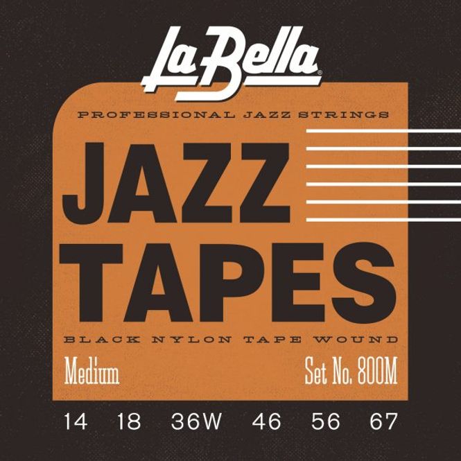 Hovedbilde La Bella 800M Black Jazz Tapes - Medium 14-67