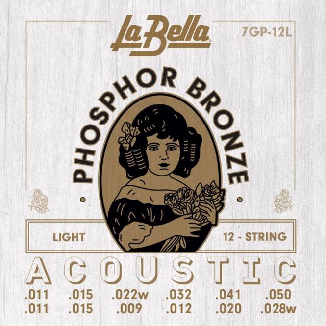 Hovedbilde La Bella 7GP-12L 12-String Acoustic Phosphor ...