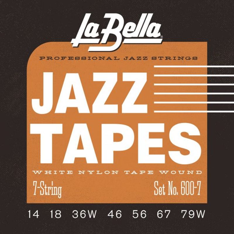 La Bella 600M White Jazz Tapes - Medium 14-67