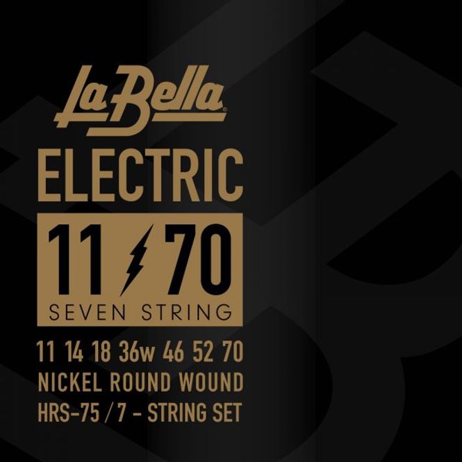 Hovedbilde La Bella HRS-75 7-String Electric Guitar 11-70
