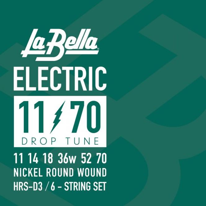 Hovedbilde La Bella HRS-D3 Drop Tune Electric Guitar 11-70