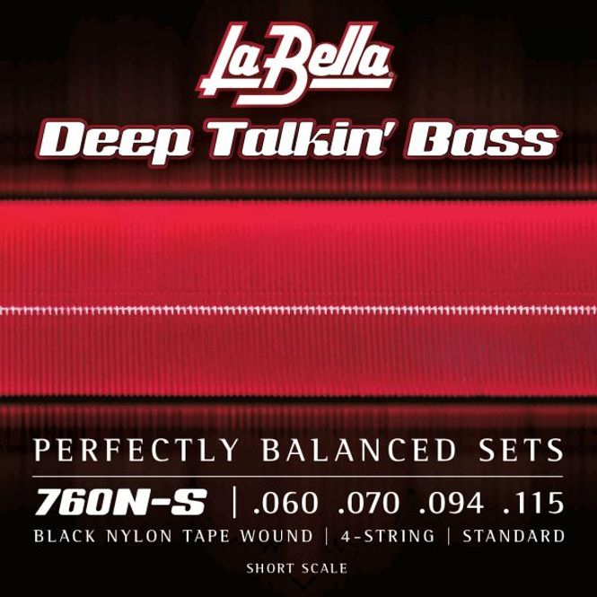 Hovedbilde La Bella 760N-S Black Nylon Tape - Standard ...