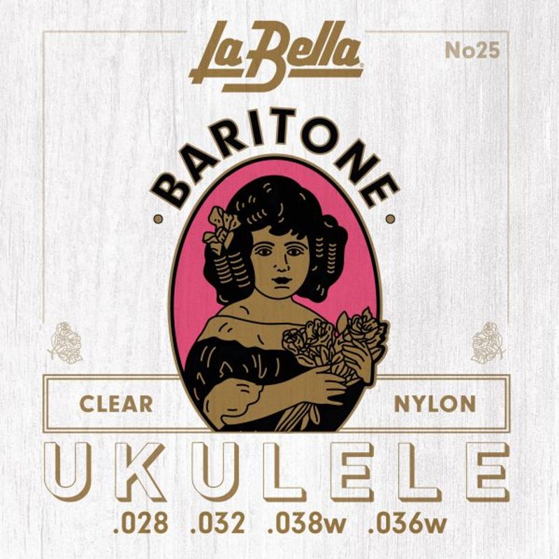 La Bella 25 Baritone Ukulele, Nylon