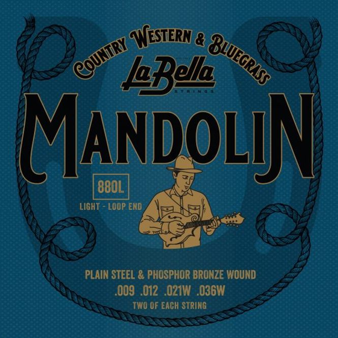 Hovedbilde La Bella 880L Mandolin, Phosphor Bronze - Light
