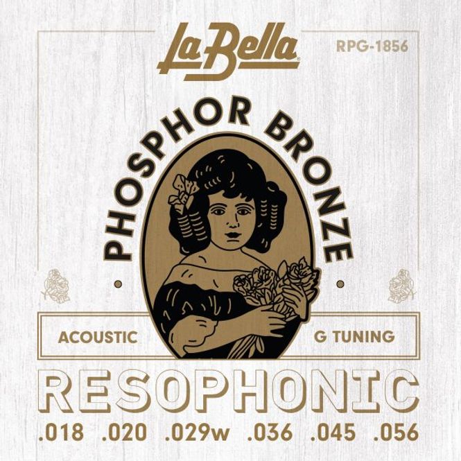 Hovedbilde La Bella RPG-1856 Acoustic Resophonic G Tuning ...