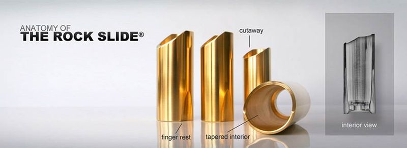 The Rock Slide Polished Brass Balltip Slide - Small