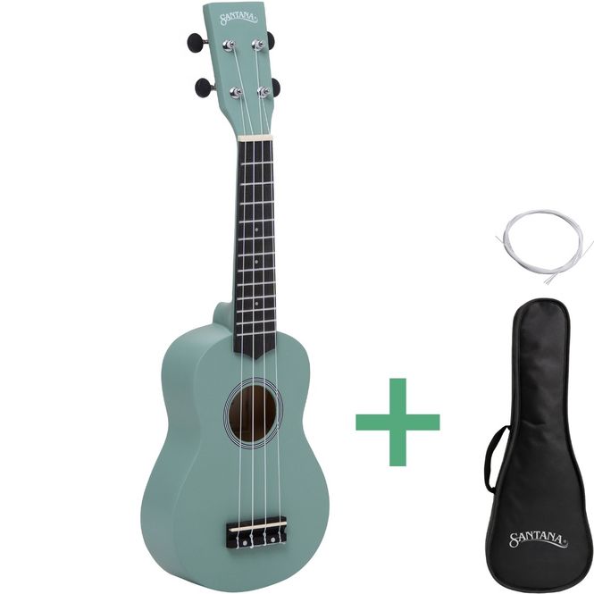 Hovedbilde Santana U01 SGR ukulele green
