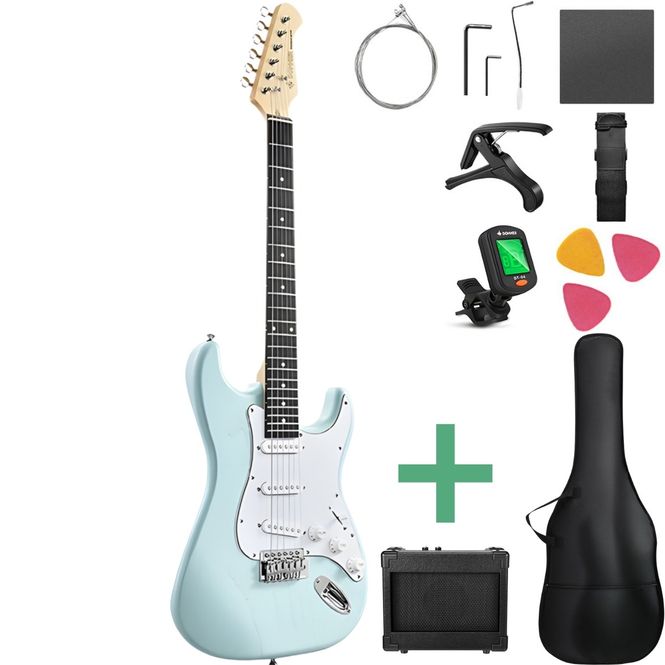 Hovedbilde Donner DST-80 el-gitar pakke surf green