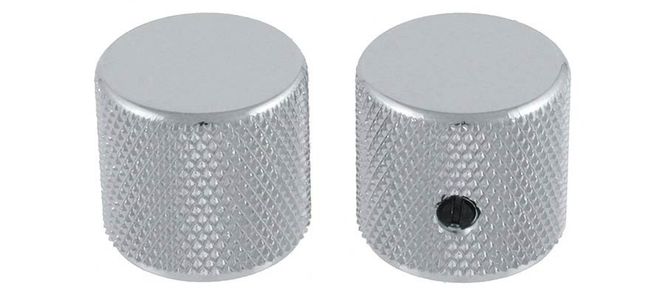 Hovedbilde Allparts Barrel Knobs Chrome 2-p