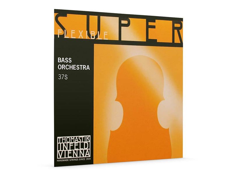 Thomastik TH-37S Superflexible double bass string E-2 solo 4/4 (string length 110cm) medium, rope core, chrome
