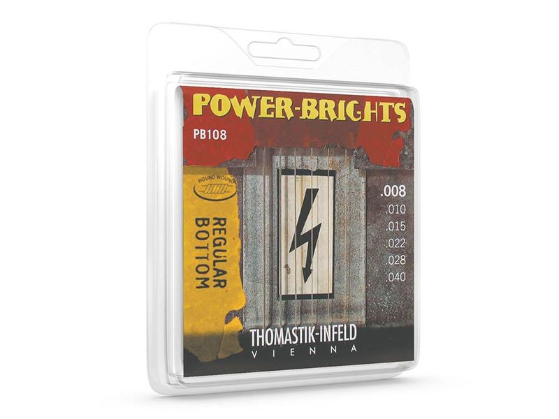 Thomastik THPB-108 Power Brights string set electric, magnecore, 008-010-015-022-028-040