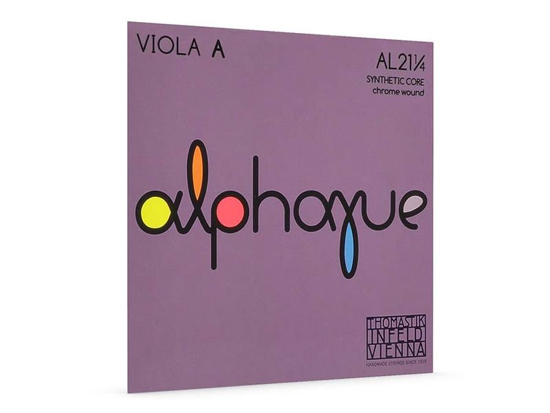 Thomastik THAL-21-14 Alphayue viola string A-1 1/4 medium, carbon steel, chrome wound, removable ball end
