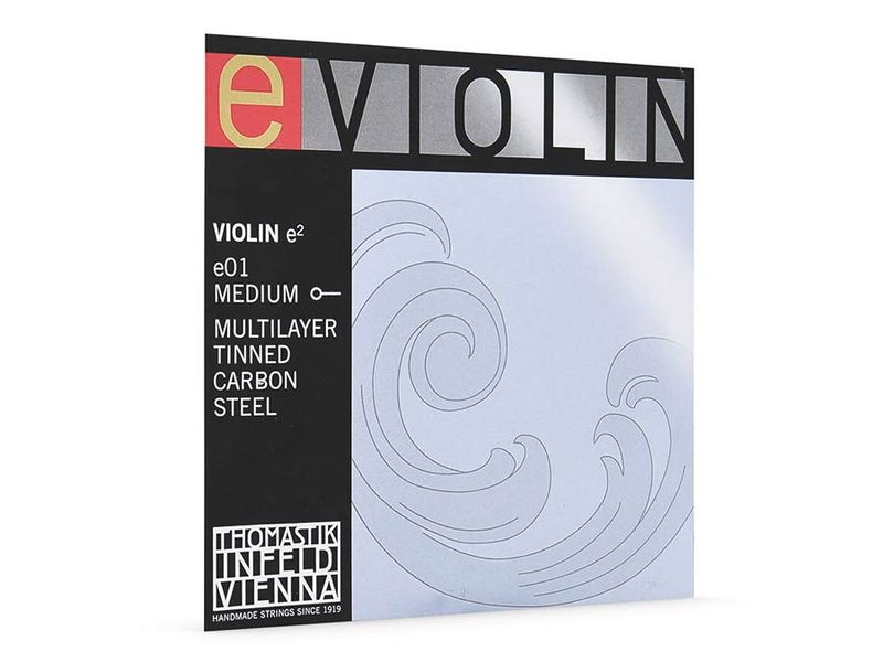 Thomastik TH-01M e2/mi2 violin string E-1 4/4 medium, multilayer tinned carbon steel