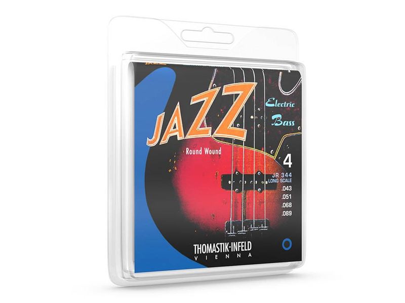Thomastik THJR-344 Jazz string set bass, nickel roundwound, longscale, 043-051-068-089