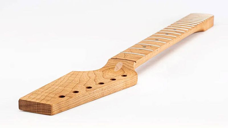 Allparts Select ltd VIN-MOD neck, AAA+ roasted flamed maple, half paddle headstock, unfinished
