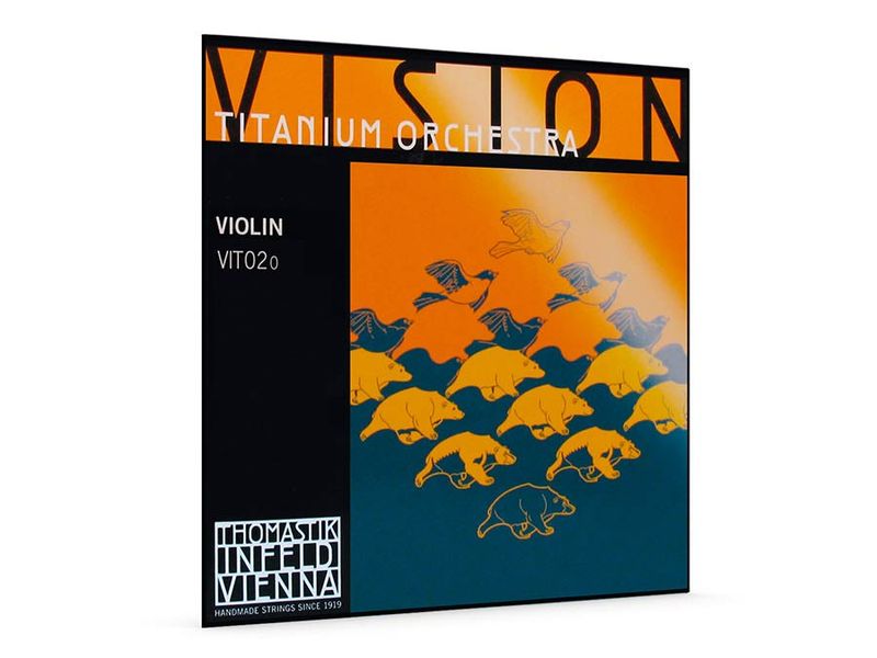 Thomastik VIT-02-O Vision Titanium Orchestra violin string A-2 4/4, synthetic core, hydronanlium wound