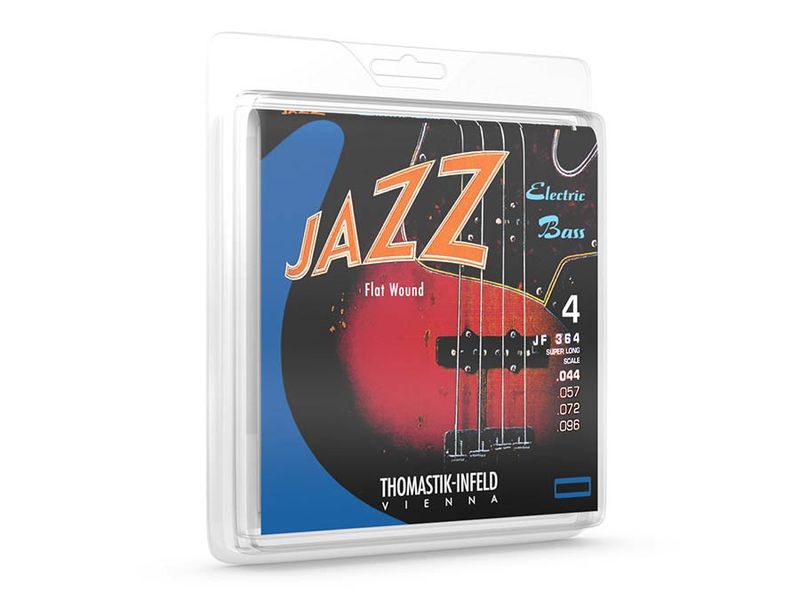 Thomastik THJF-364 Jazz string set 4-strings bass, super longscale, nickel flatwound, 044-057-072-096