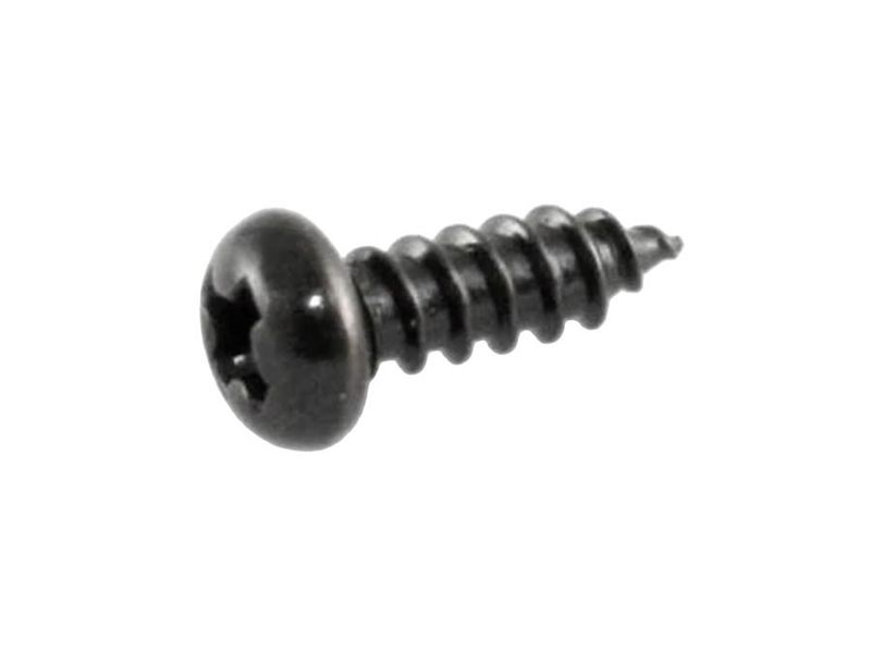 Allparts Trussrod Cover Screws Black 8-p