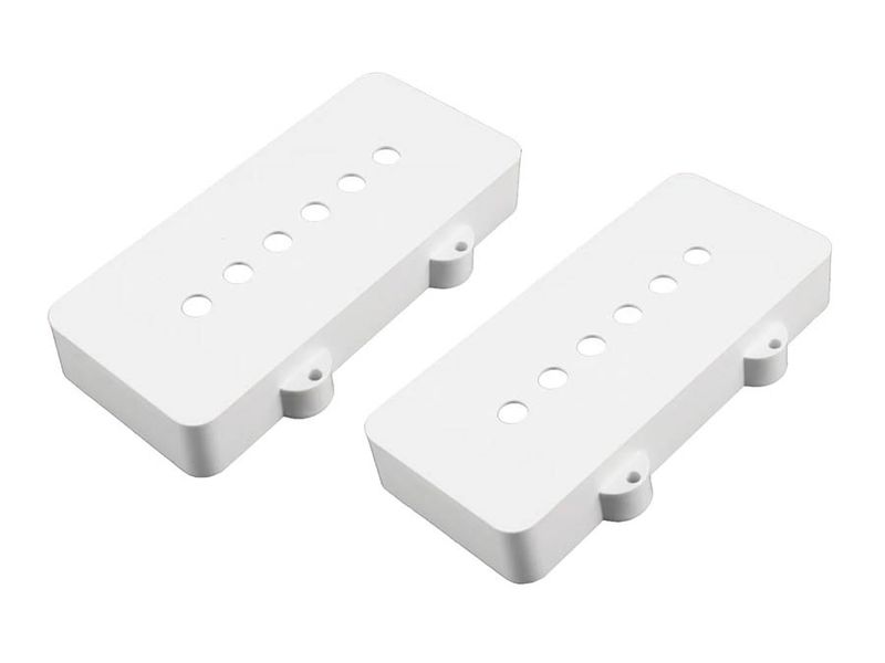 Allparts pickup covers for Jazzmaster, white nylon, set of 2