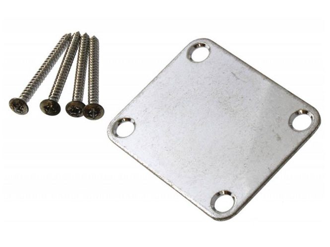 Hovedbilde Allparts Gotoh Neck Plate Aged Chrome