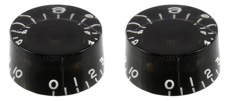 Allparts Speed Knobs Black 2-p