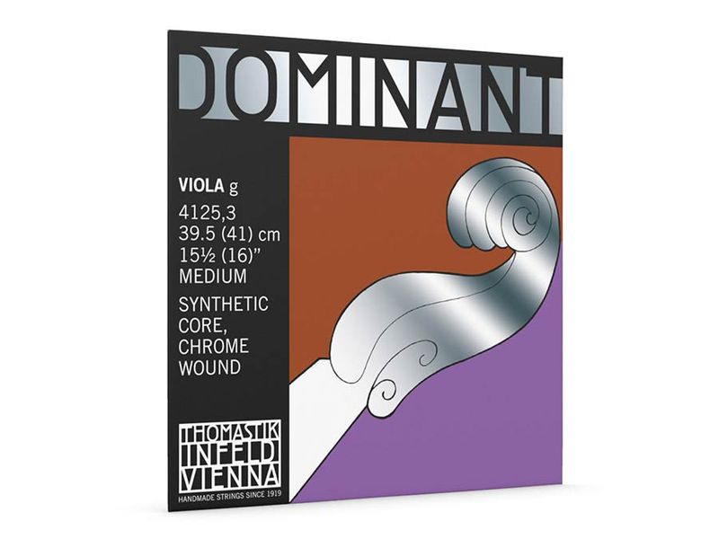 Thomastik TH-4125-3 Dominant viola string G-3 (string length 39,5-41cm), synthetic core, chrome wound