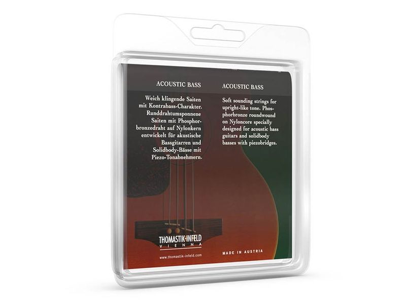 Thomastik THAB-345 Acoustic Bass string set acoustic 5-string bass, phosphor bronze, longscale, 041-053-068-086-118