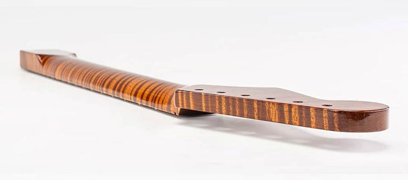 Allparts Select ltd VIN-MOD replacement neck for Stratocaster, AAA+ roasted flamed maple, nitro finish