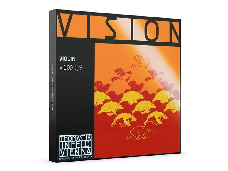 Thomastik VI-100-18 Vision violin string set 1/8, synthetic core