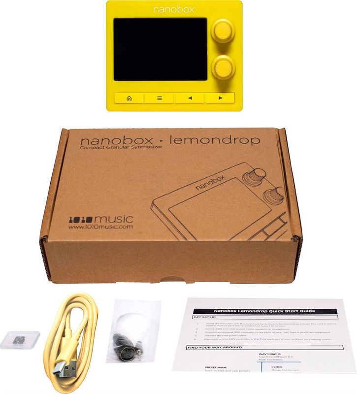 1010music Nanobox Lemondrop - Polyphonic Granular mini synthesizer