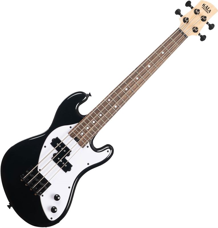 Kala UBASS-SB-BK-FS Solid Body 4-String Black Fretted U-BASS