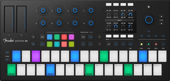 Hovedbilde Fender Studio Motion 32 - 32-pad production and ...