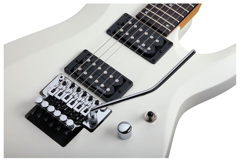 Schecter C-6 Deluxe Floyd Rose Satin White