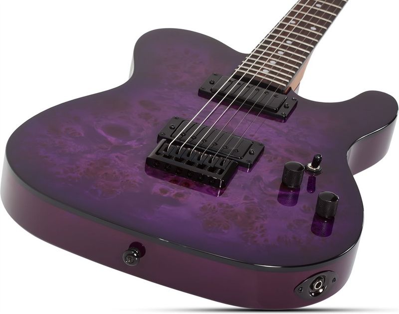 Schecter PT STANDARD PURPLE BURST BURL PBB