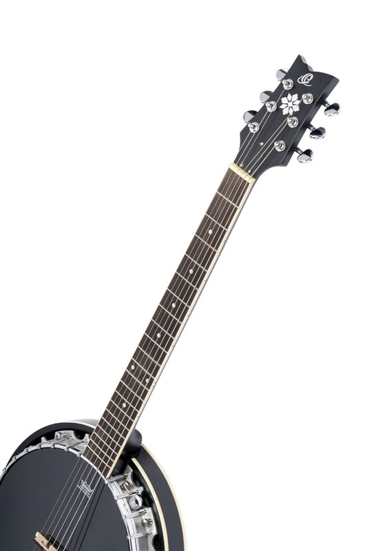 OrtegaOBJE356-SBK-L 6-String Banjo Left m/Bag
