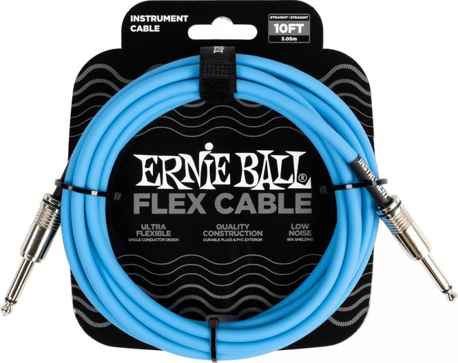 Hovedbilde Ernie Ball 6412 FLEX Instrument Cable 3m - Blue