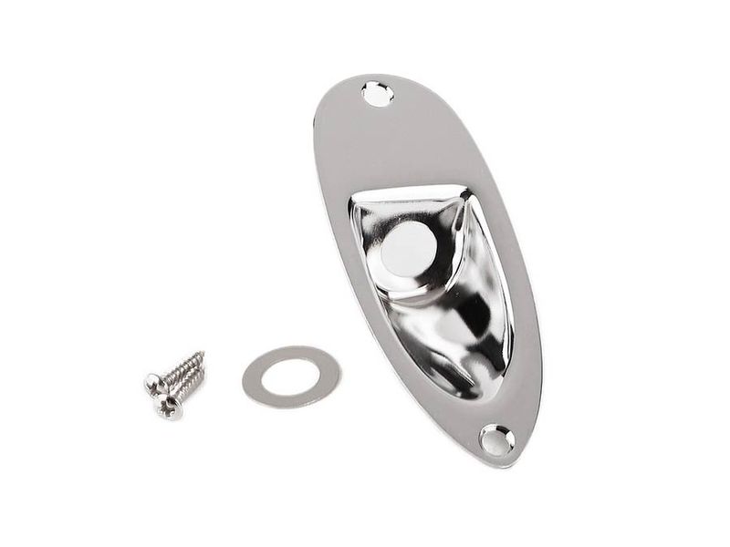 Fender Genuine Replacement Stratocaster Recessed Jackplate Krom