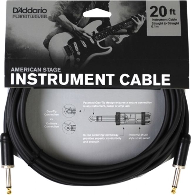 Hovedbilde Daddario PW-AMSG-30, Instrumentkabel 9 m