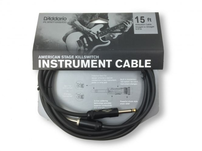 Hovedbilde Daddario PW-AMSK-15, Inst.kabel 4,5m Kill-switch