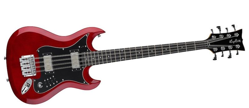 Hagstrom H8II 8-stringed Bass Wild Cherry Transparent