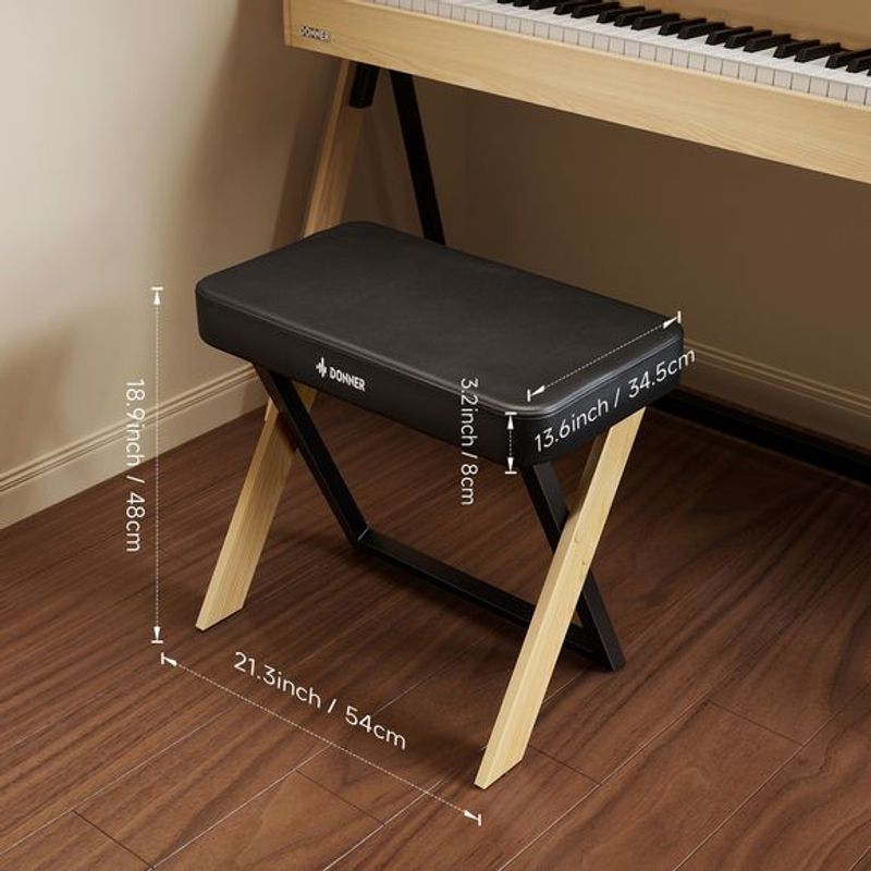 Donner DKB-300 pianokrakk lys eik
