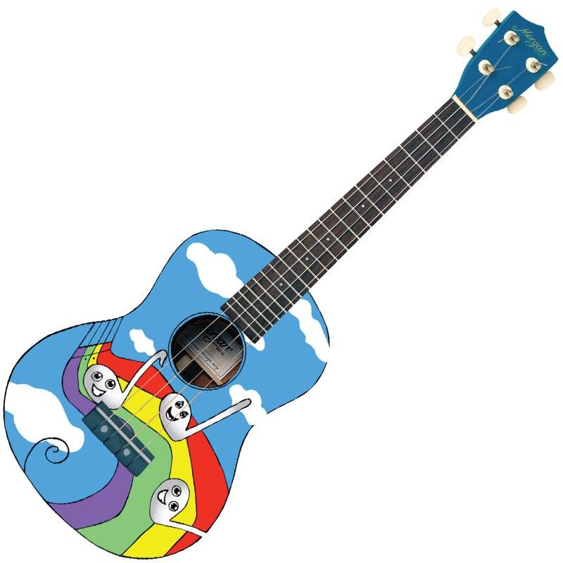 Morgan UK S 100 Rainbow Sopran Ukulele